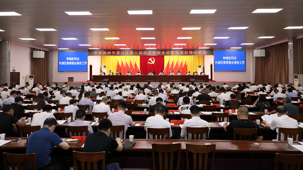 中共株洲市渌口区二届四次全体会议暨经济形势分析会