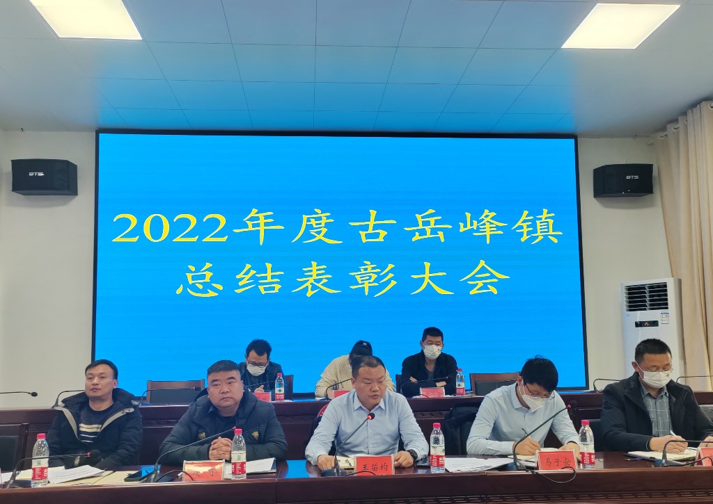 1.14古岳峰镇召开2022年度总结表彰大会4