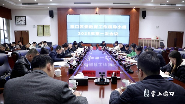 渌口区2025年教育工作领导小组第一次会议图