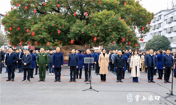 渌口区直机关升国旗图1