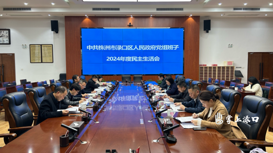 区政府党组召开2024年度民主生活会图