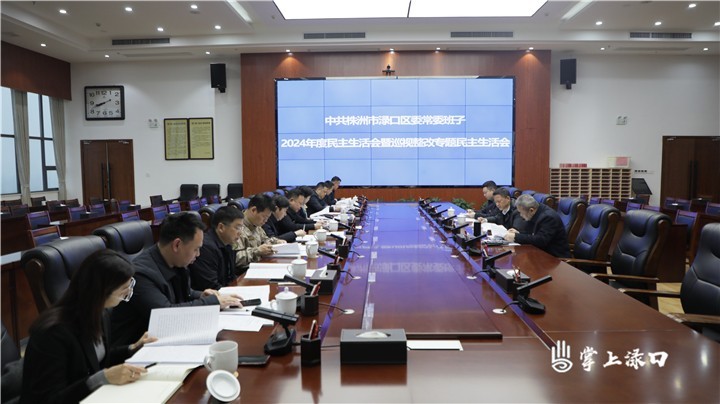 区委常委班子召开2024年度民主生活会图